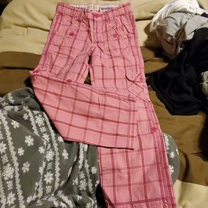 Children's Place Girl's Plaid Pants (size 8?)